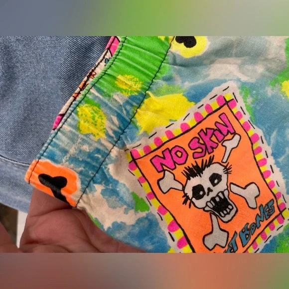 80’s true VTG neon kids Graphic Shorts-7 - Picture 6 of 7